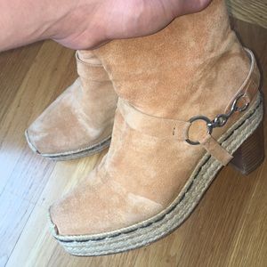 Opening Ceremony platform suede booties
